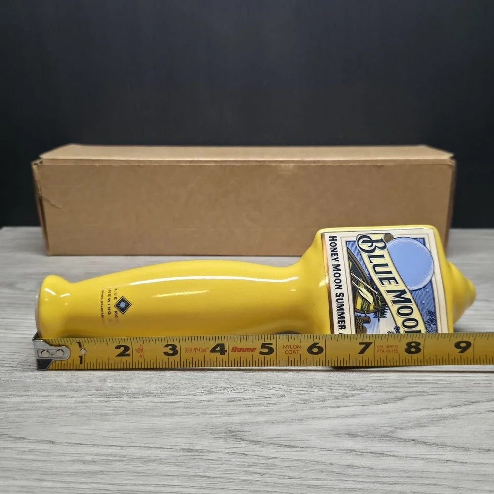 Ceramic Blue Moon Honey Moon Summer Ale Beer Tap Handle - 10